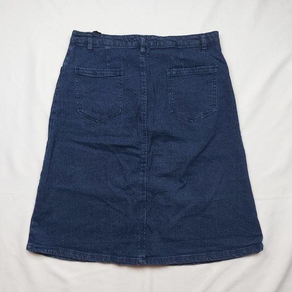 Moto Jeans Denim Skirt - Picture 2 of 3